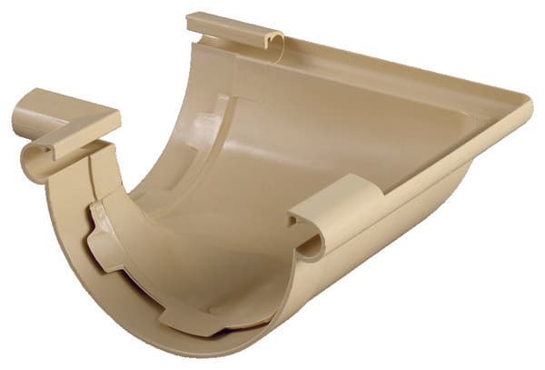 Miniature 2 de Angle 90 ° universel de gouttière demi-ronde sable 25 mm