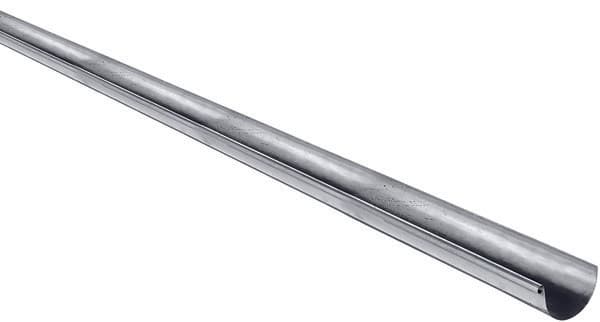 Profil gouttière demi-ronde de 25 en zinc, L. 4 m