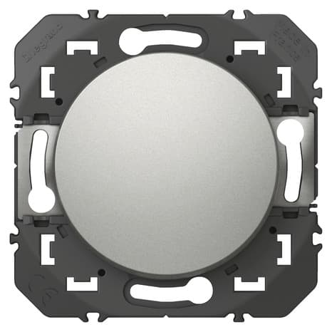 Interrupteur va-et-vient 10A "Dooxie" aluminium - Legrand