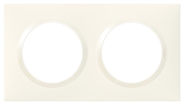 Plaque 2 postes carrée "Dooxie" blanc - Legrand