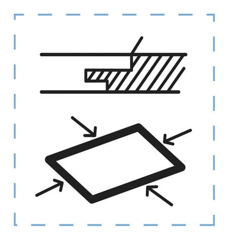 Miniature 4 de Dalle d'agencement aggloméré hydrofuge - L. 184 x l. 66 cm x Ép. 22 mm