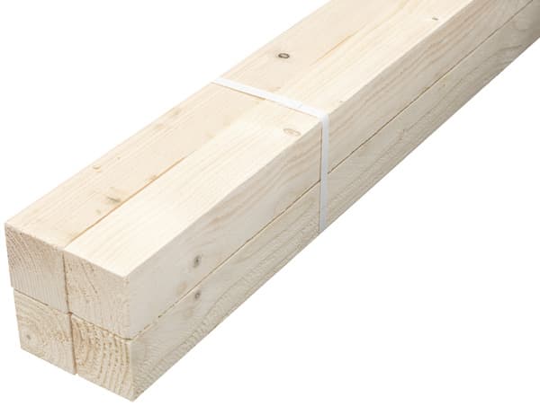 Botte de 4 tasseaux en sapin brut L. 2,40 m - Section 50 x 47 mm