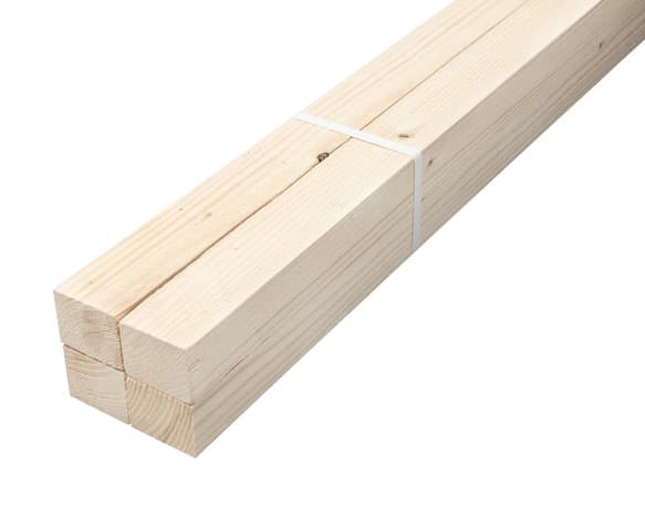Botte de 4 tasseaux sapin brut L. 2,40 m - section 47 x 38 mm