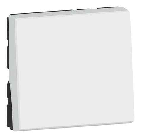 Interrupteur va-et-vient lumineux 2 modules "Mosaic" blanc - Legrand
