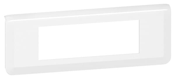 Plaque rectangulaire 6 modules "Mosaic" blanc - Legrand