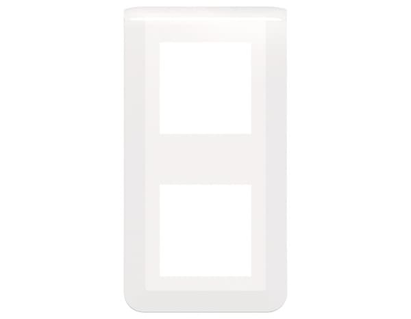 Plaque 2 x 2 modules vertical "Mosaic" blanc - Legrand