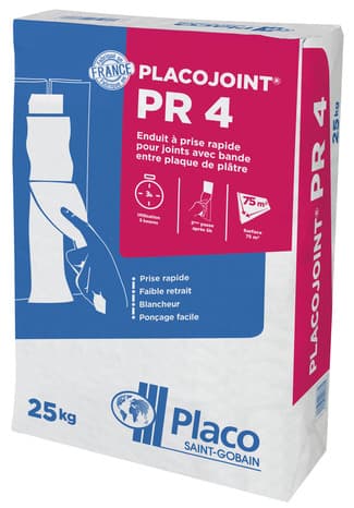 Enduits à joints en poudre PR4 25 kg - Placoplâtre