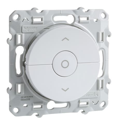 Interrupteur volet-roulant 3 boutons "Odace" blanc - Schneider Electric