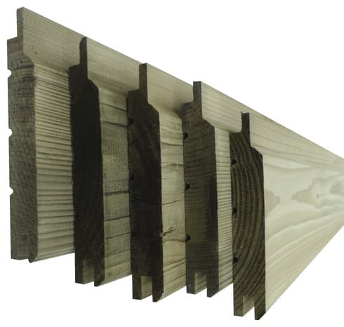 Lot de 6 clins épicéa h.125 x l.2400 x ep.20 auto vert *kladi*