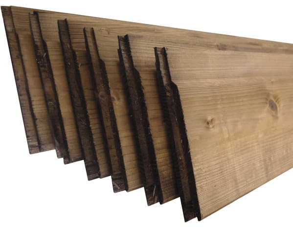Lot 6 clins épicéa h.132 x l.2400 x ep.18 auto marron *st louis*