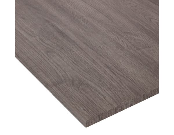 Plateau bureau en chêne gris mélaminé - L. 120 x l. 80 x Ép. 1,8 cm