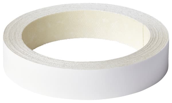 Chant adhésif thermocollé Blanc glossy - 5 m