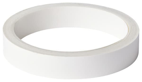 Chant adhésif thermocollé - Blanc glossy - 5 m