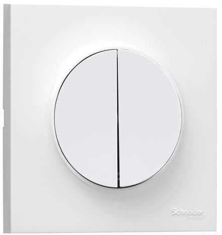 Miniature 3 de Interrupteur double va-et-vient "Odace" blanc - Schneider Electric
