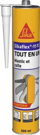 Mastic colle "Sikaflex" 11 FC+ blanc  - cartouche 300 ml - Sika