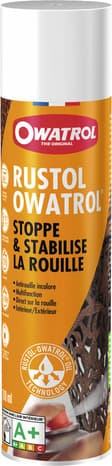 Antirouille additif pour surfaces intérieures et extérieures, aérosol de 300 ml - Rustol