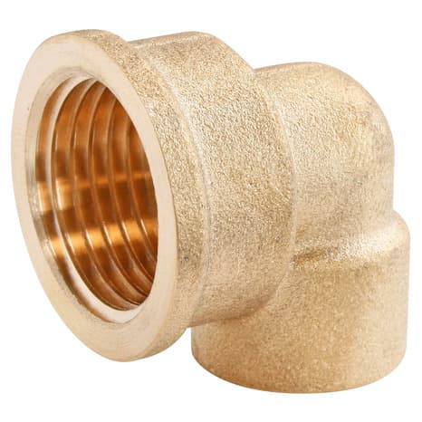 Lot de 2 raccords laiton coudé à souder sur tube cuivre Ø16 - Sortie Femelle 15/21 (1/2") - Somatherm