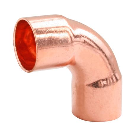 Lot de 2 coudes grand rayon à souder embouts Femelles angle 90° pour tube cuivre Ø14 - Somatherm