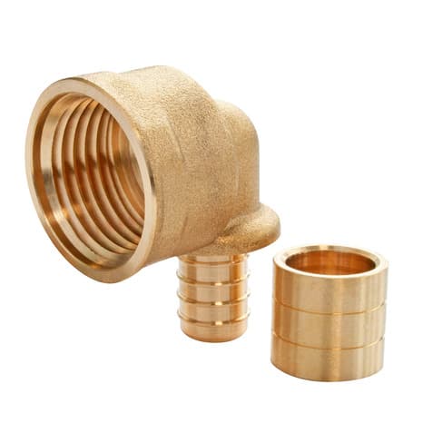 Raccord coudé à glissement pour tube PER Ø16 - coude femelle 20/27 (3/4") - Somatherm