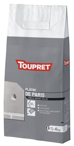 Plâtre de Paris blanc 4 kg - Toupret