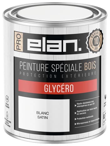 Peinture extérieur bois satin 0,75 L blanc