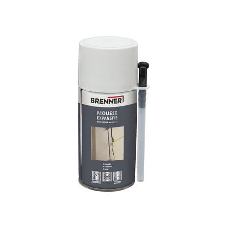 Mousse expansive 300 ml Résistant aux fissures. - Brenner