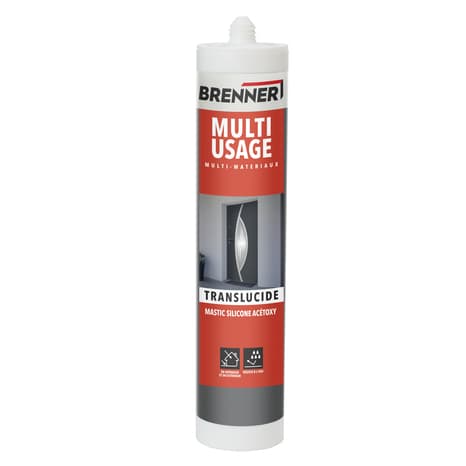 Mastic multi-usages transparent 280 ml - Brenner