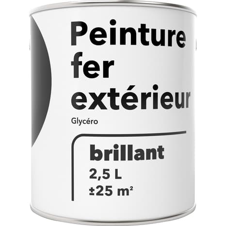 Miniature 3 de Peinture extérieur métal 2,5 L noir brillant glycero