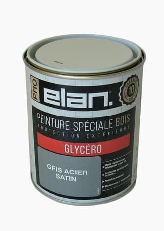 Peinture extérieur bois satin 0,75 L gris acier