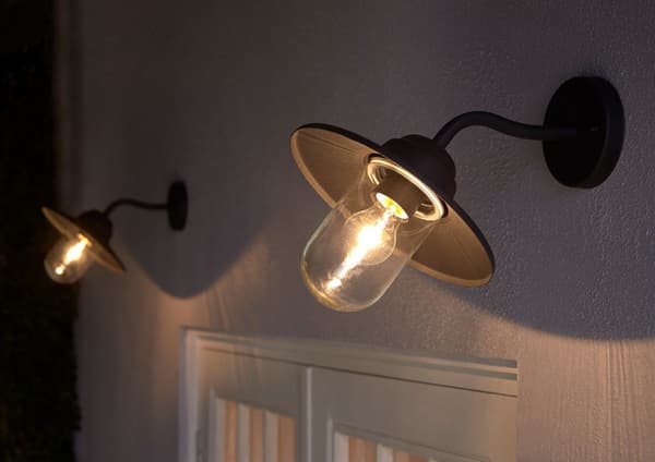 Miniature 5 de Applique murale "Trolia" IP44 E27 - Noir - Marque BLOOMA