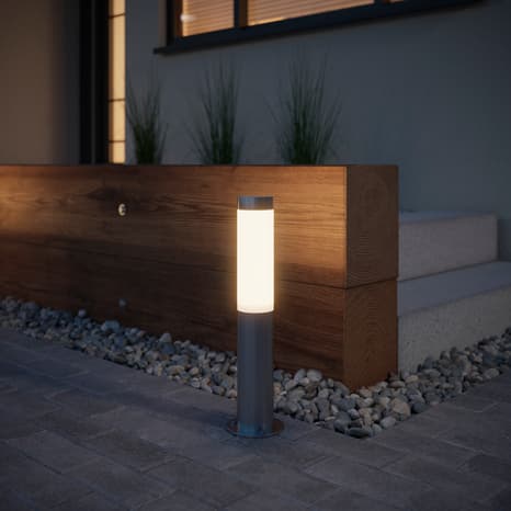 Miniature 4 de Potelet "Carexo" LED - Acier - Marque BLOOMA