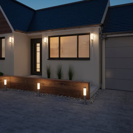 Miniature 5 de Potelet "Carexo" LED - Acier - Marque BLOOMA