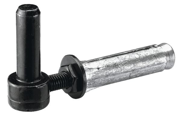 Gond à cheville en acier zingué - Noir - Ø 14 x L. 110 mm - AFBAT