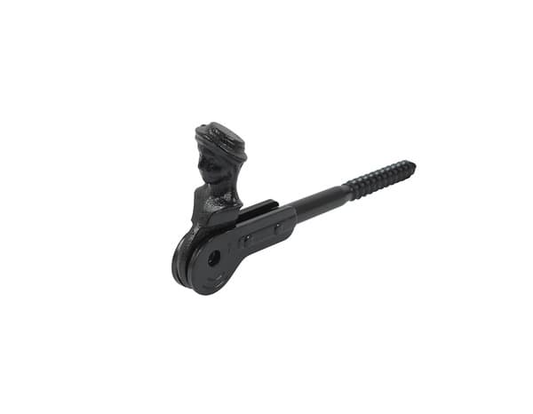 Arrêt acier pour volet modèle tête de bergère à visser L : 115 mm - AFBAT