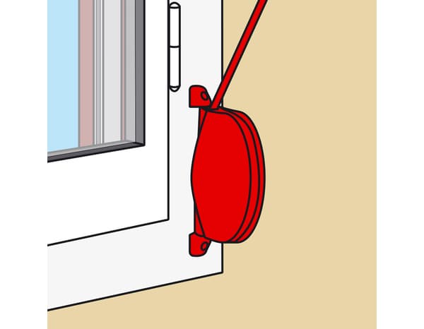 Miniature 2 de Enrouleur de sangle blanc pour volet roulant L. 5 m - AFBAT