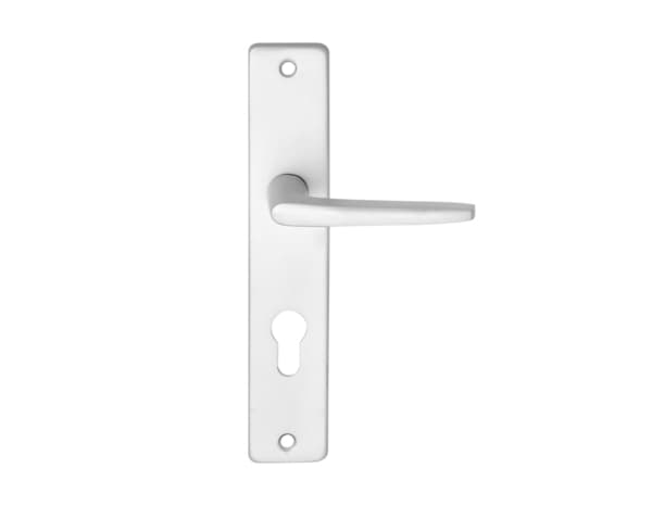 Miniature 4 de Poignée de porte "Cyriac" avec trou pour cylindre - Entraxe 195 mm - Cooke and Lewis