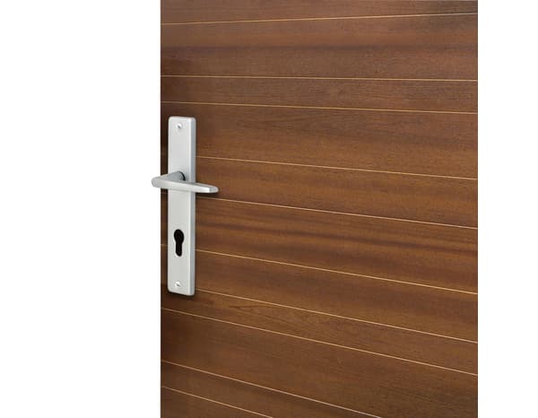 Miniature 3 de Poignée de porte "Cyriac" avec trou pour cylindre - Entraxe 195 mm - Cooke and Lewis