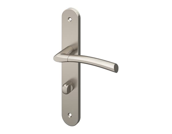 Miniature 2 de Poignée de porte "Helmic" avec serrure à condamnation - Entraxe 195 mm - Cooke and Lewis