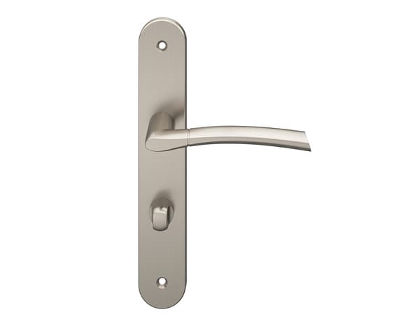 Miniature 3 de Poignée de porte "Helmic" avec serrure à condamnation - Entraxe 195 mm - Cooke and Lewis