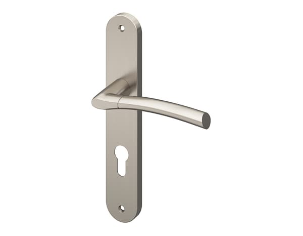 Miniature 2 de Poignée de porte extérieure "Helmic" avec trou pour clé - Entraxe 195 mm - Cooke and Lewis