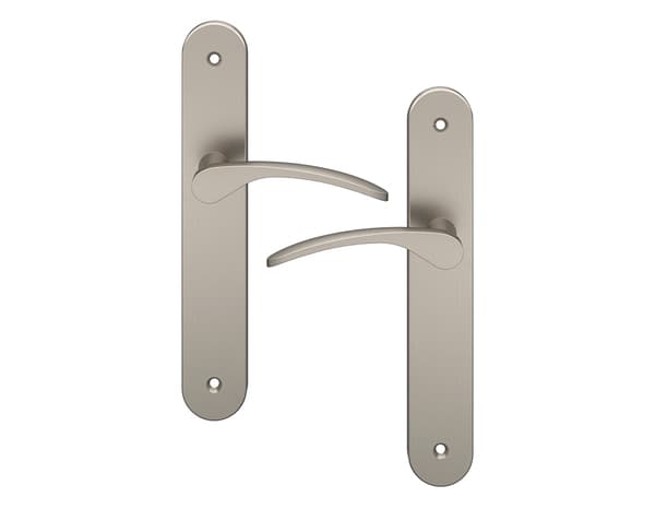 Miniature 4 de Poignée de porte "Loric" sans trou - Entraxe 195 mm - Cooke and Lewis