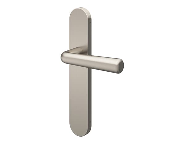 Miniature 2 de Poignée de porte "Derenic" sans trou - Effet nickel - Entraxe adaptable 165-195 mm - Cooke and Lewis