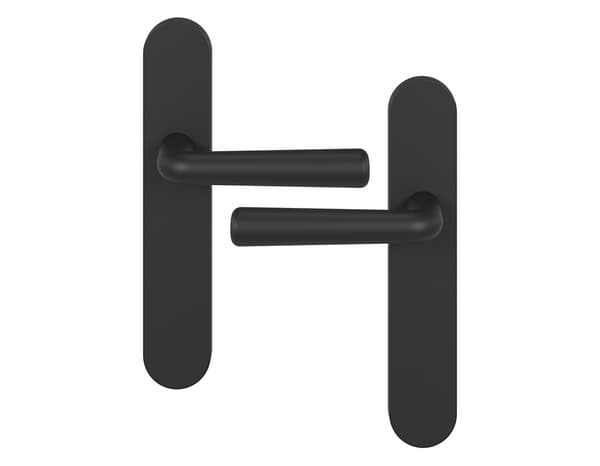 Miniature 4 de Poignée de porte "Derenic" sans trou - Noir - Entraxe adaptable 165-195 mm - Cooke and Lewis