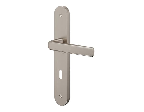 Miniature 2 de Poignée de porte "Iza" avec trou pour clé - Entraxe 195 mm