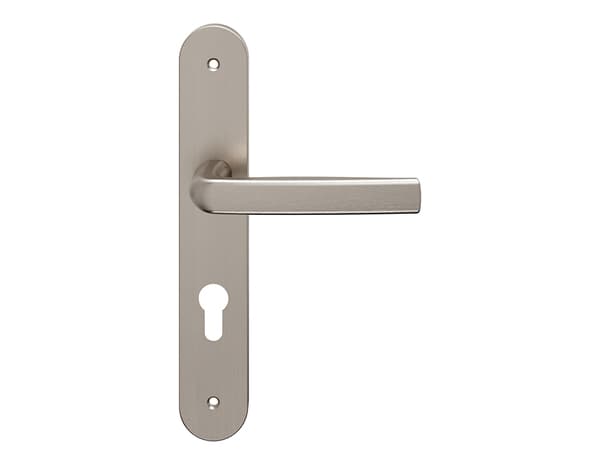 Miniature 3 de Poignée de porte "Iza" avec trou pour cylindre - Entraxe 195 mm