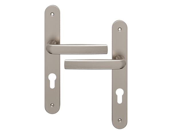 Miniature 4 de Poignée de porte extérieure "Iza" avec trou pour cylindre - Entraxe 195 mm