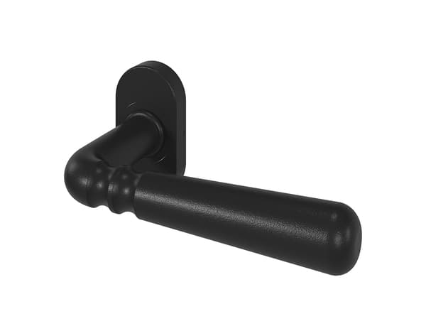 Miniature 2 de Poignée de porte sur rosace extérieure "Kerline" - Noir - Cooke and Lewis