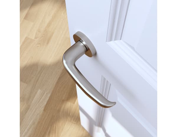 Miniature 4 de Poignée de porte sur rosace "Goderic" sans trou - Cooke and Lewis