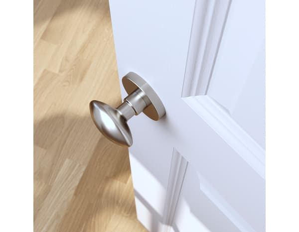 Miniature 4 de Bouton de porte "Arcles" - Effet nickel - Ø 65 mm - Cooke and Lewis