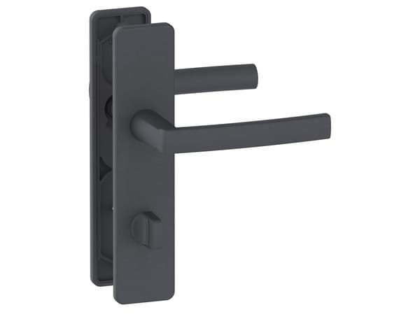 Miniature 2 de Ensemble poignée de porte "Koya" avec serrure à condamnation - Entraxe 195 mm - Assa Abloy